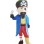 Skeleton One-eyed Pirate Mascot Costume