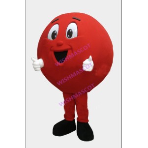 Red Cartoon Chocolate Bean Mascot Costume