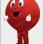 Red Cartoon Chocolate Bean Mascot Costume