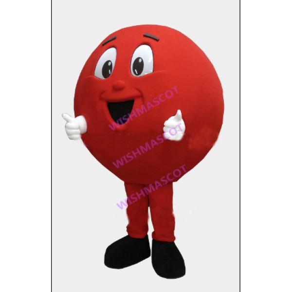 Red Cartoon Chocolate Bean Mascot Costume