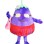 Fat Eggplant Carrying Handbag Mascot Costume