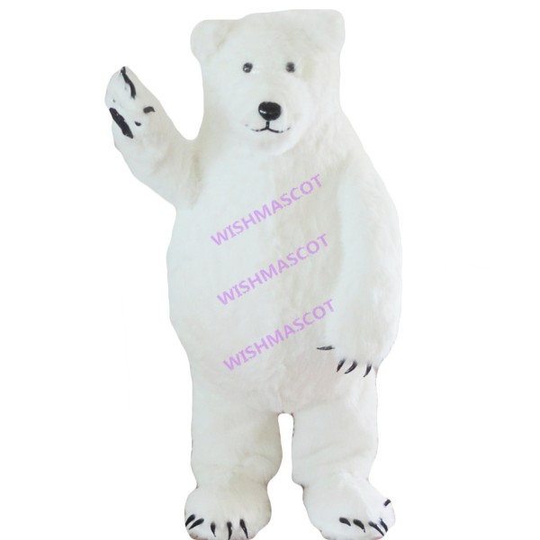 Plush Polar Bear Mascot Costume
