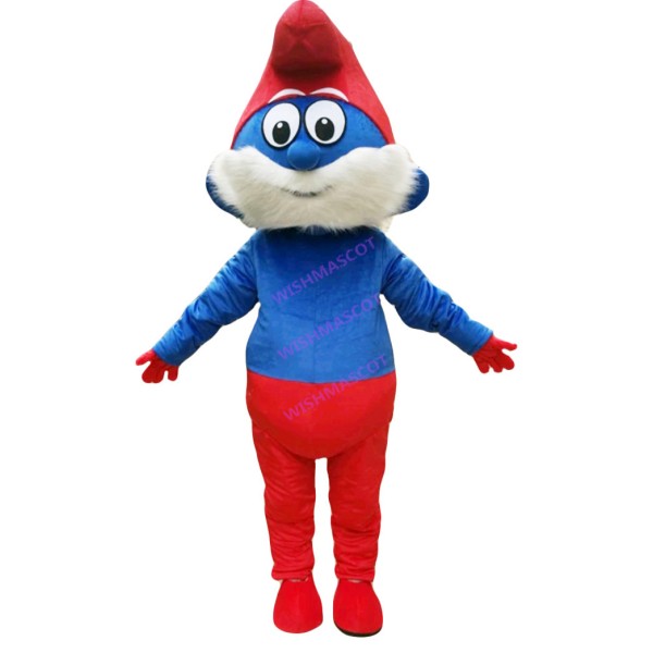 Wise Smurf Dad Mascot Costume