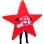 Cartoon Red Pentagram Mascot Costume