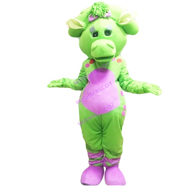 Female Dragon Wearing Shoes Mascot Costume