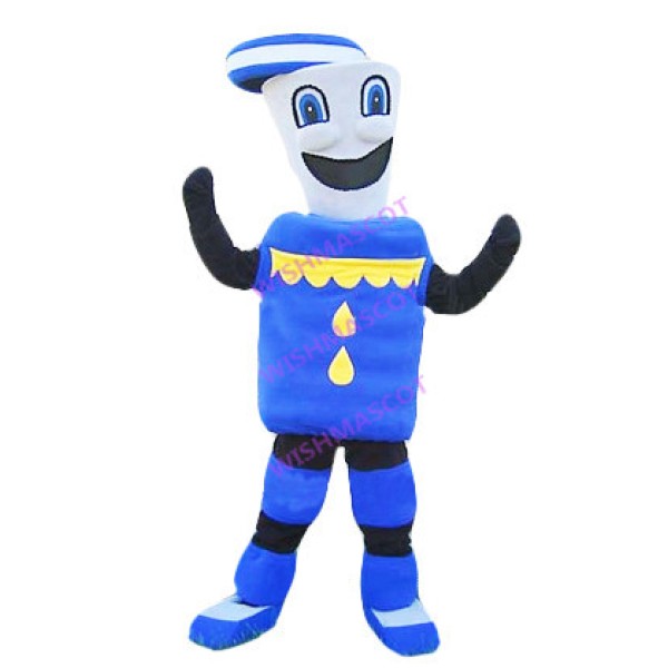 Blue Storage Tank Mascot Costume