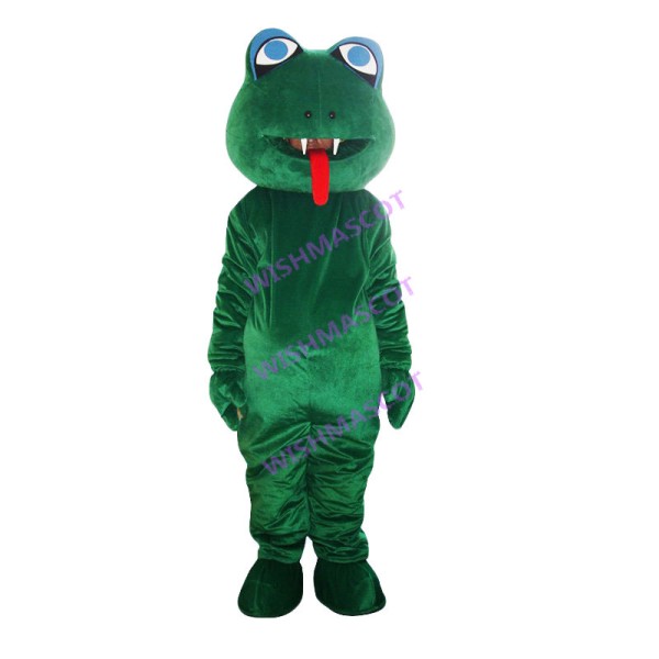 Swift Green Cobra Mascot Costume