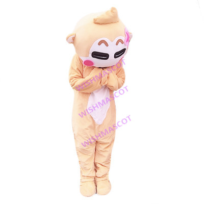 Embarrassed Cici Monkey Mascot Costume