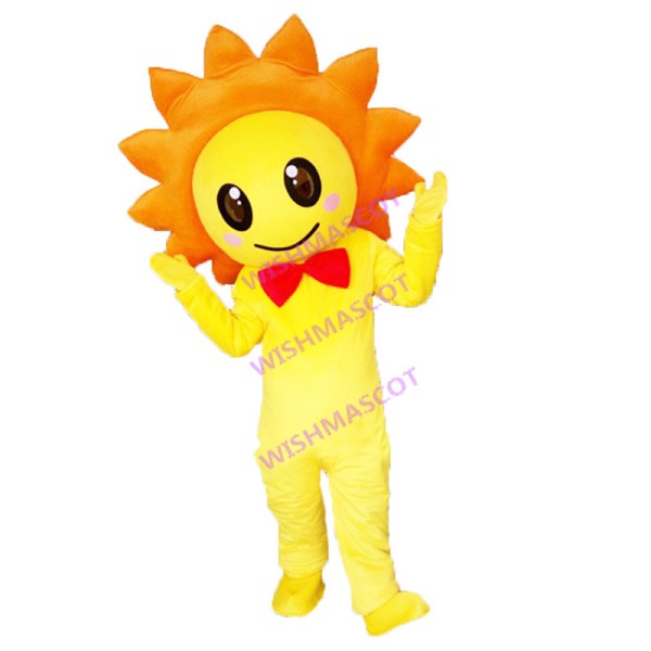 Sun Baby With Red Bow Tie Mascot Costume