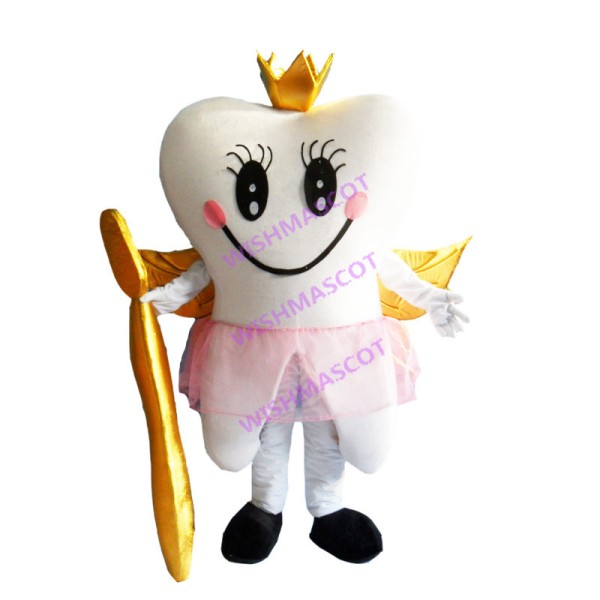 Crown Tooth Mascot Costume For Publicity
