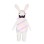 Raving Rabbid With Two Front Teeth Mascot Costume