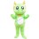 Golden Horn Green Dragon Mascot Costume