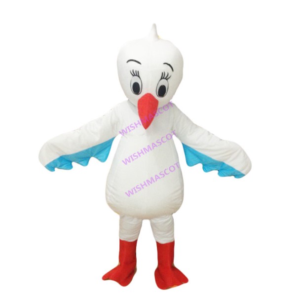 Pointed Beak Seagull Mascot Costume