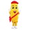 Banana With Red Cap Mascot Costume