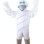 White Bird With Blue Eyelids Mascot Costume