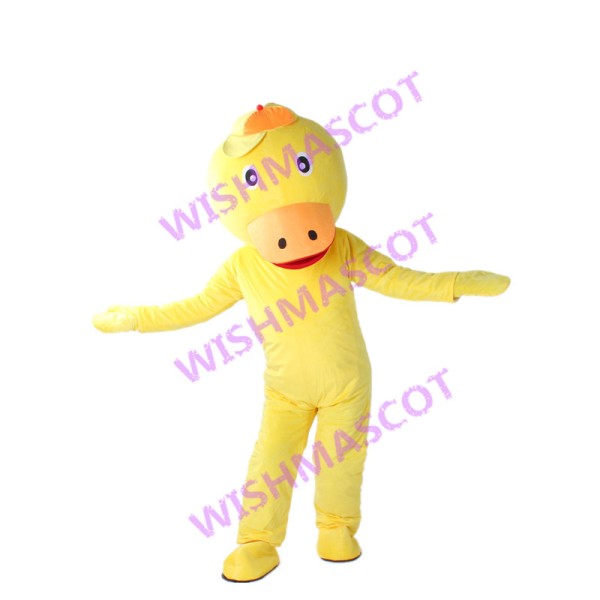 Weird Yellow Platypus Mascot Costume