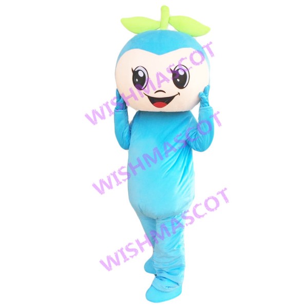 Blue Doll With Bud Mascot Costume
