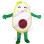 Split Half Avocado Mascot Costume