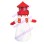 Red Roof High Tower Mascot Costume