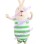 Jailbreak Rabbit In Prison Uniform Mascot Costume