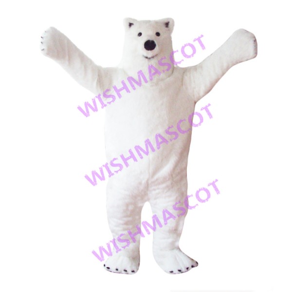 Polar Bear With Great Strength Mascot Costume