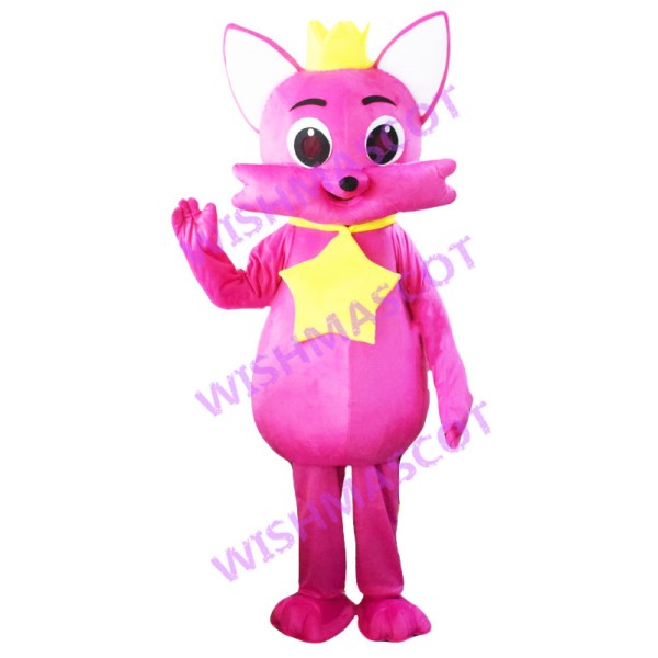 Lovely Crown Pinkfong Mascot Costume