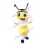 Talking Bee With Headset Mascot Costume