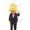 Peaceful Bee Wearing Suit Mascot Costume