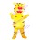 Cartoon Little Tiger With Red Nose Mascot Costume