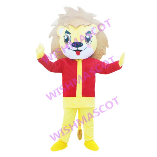 Mischievous Messy Lion Cub Mascot Costume