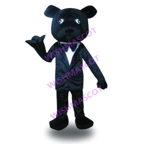 Orderly Uniformed Bear Mascot Costume