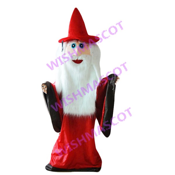 White Beard Priest Mascot Costume