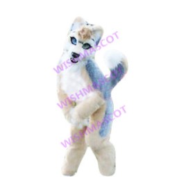 Tail-wagging Coquettish Wolf Mascot Costume