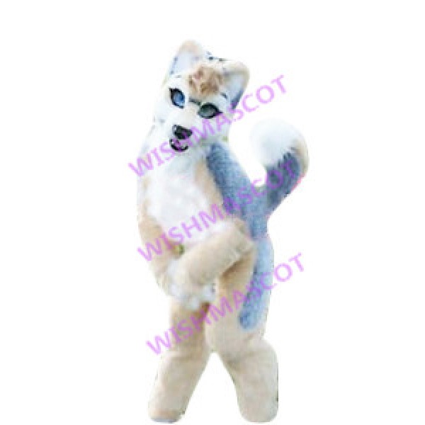 Tail-wagging Coquettish Wolf Mascot Costume