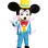 Mickey Wearing Striped Suit Mascot Costume
