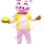 Smiling Pig Mascot Costume For Burger Shop