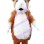 Baffled Long-haired Hamster Mascot Costume