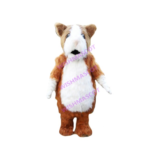 Baffled Long-haired Hamster Mascot Costume