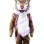 Dominating Tiger Mascot Costume In Forest