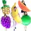 Several Refreshing Fruits Mascot Costume