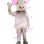 Gray Mouse With Pointed Mouth Mascot Costume