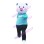 Morning Exercise Daddy Pig Mascot Costume
