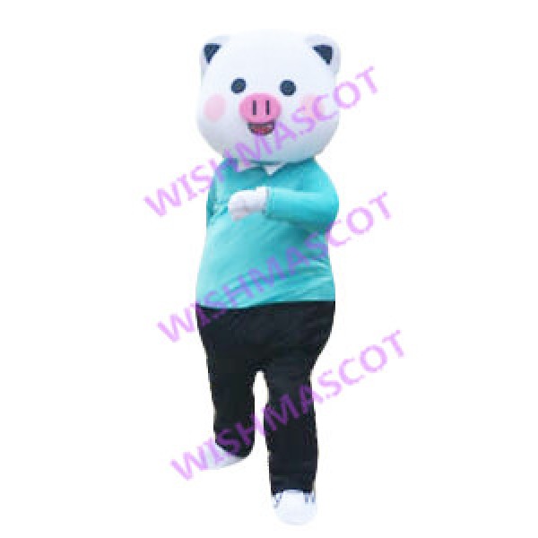 Morning Exercise Daddy Pig Mascot Costume