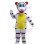 Blue Eyed Bengal White Tiger Mascot Costume