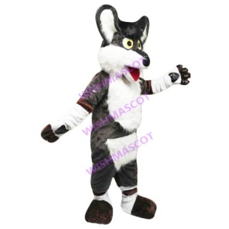 Anxious Miscellaneous Wolf Mascot Costume