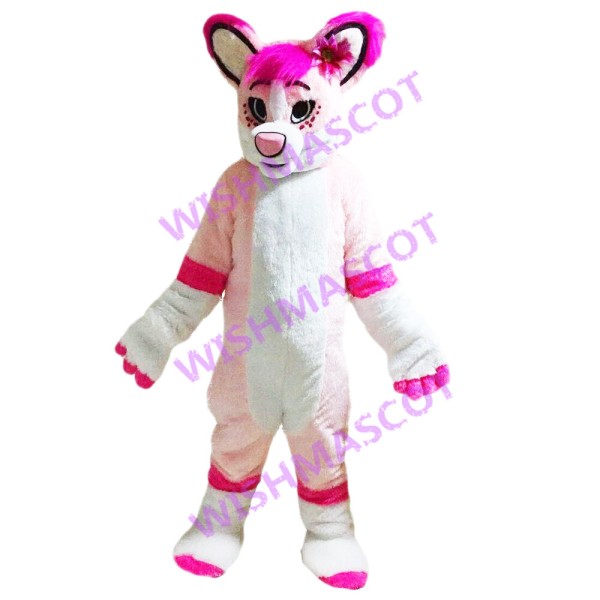 Vulnerable Flower Wolf Mascot Costume