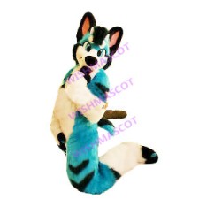 Enchanting Blue Wolf Mascot Costume