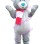 Grizzly Bear With Blue Nose Mascot Costume
