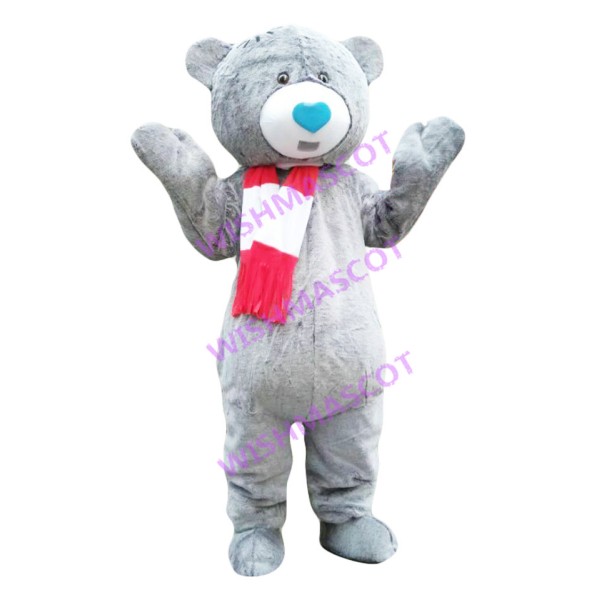 Grizzly Bear With Blue Nose Mascot Costume