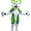 Ugly Squinted Wolf Mascot Costume
